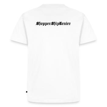 ShopperShipCenter - T-shirt Premium bio Homme - blanc - Dos - Nico (187cm)
