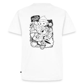 Unser Sandmännchen - Es ist noch nicht soweit... - Männer Premium Bio T-Shirt - Weiß - Hinten - Nico (187cm)