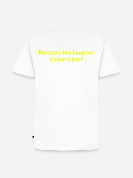 Rescue Helicopter Crew Chief - Männer Premium Bio T-Shirt - Weiß