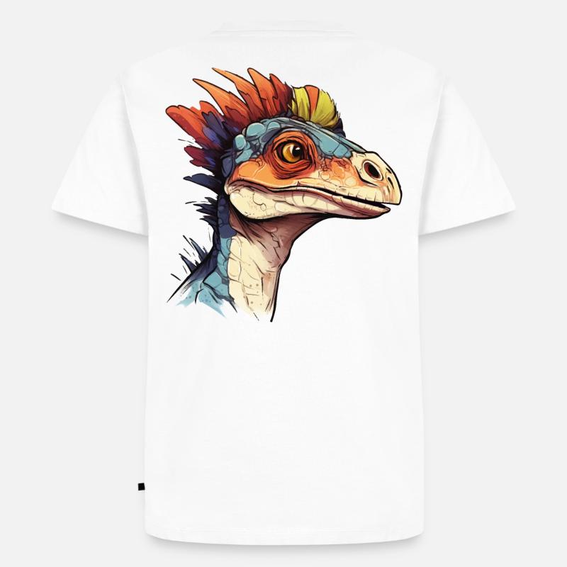Der coolste Dino der Welt! - Männer Premium Bio T-Shirt - Weiß
