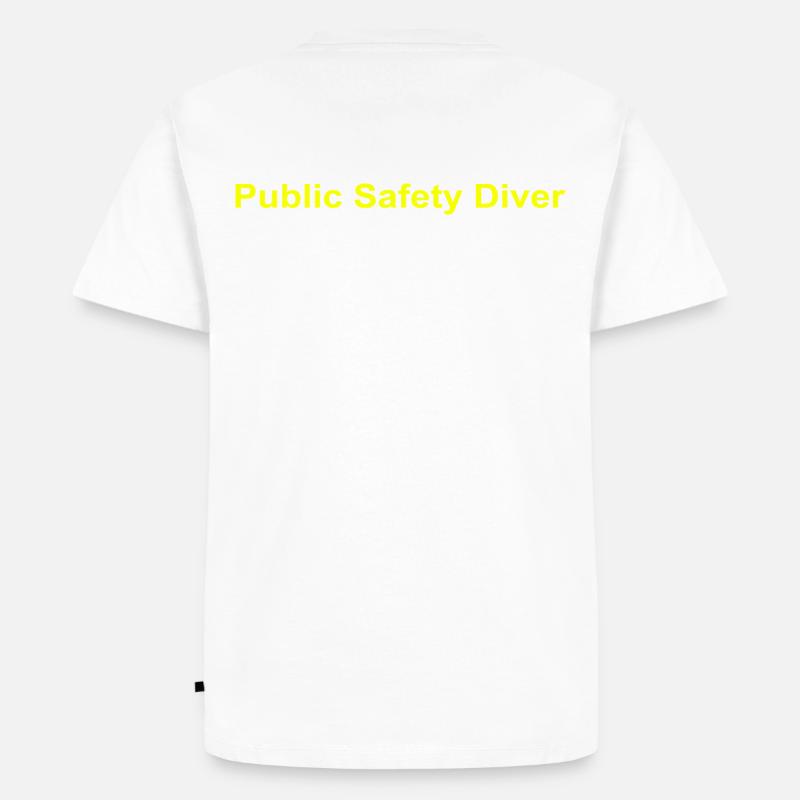 Public Safety Diver - Männer Premium Bio T-Shirt - Weiß