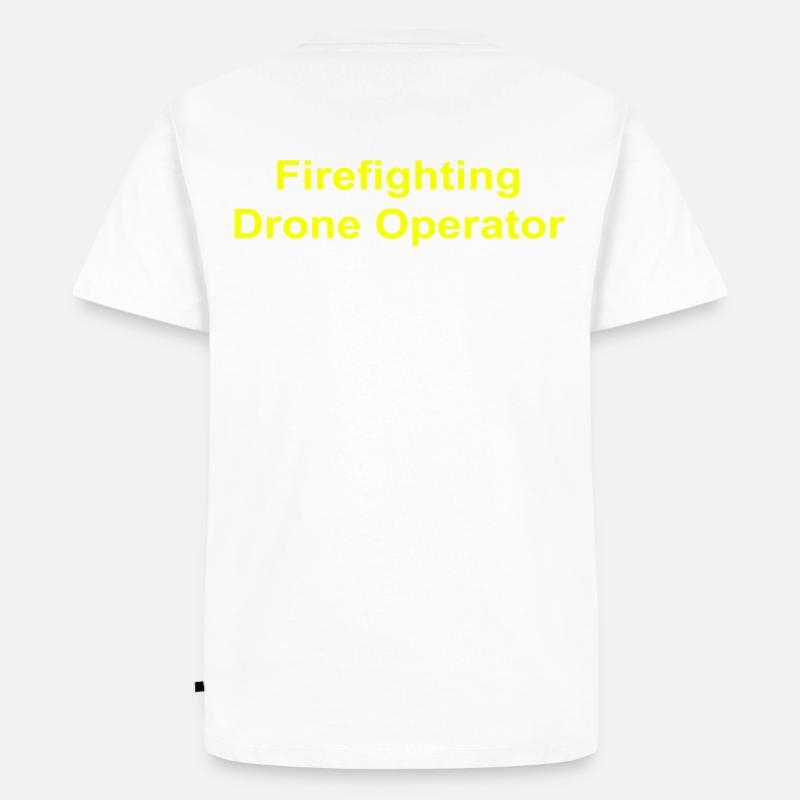 Firefighting Drone Operator - Männer Premium Bio T-Shirt - Weiß