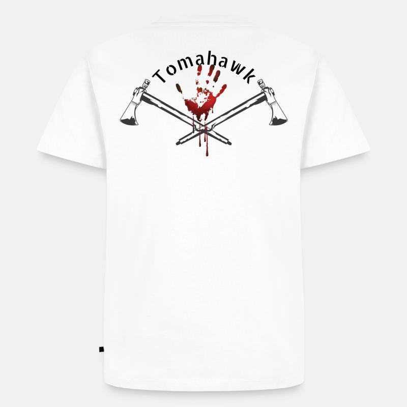 Tomahawk - Männer Premium Bio T-Shirt - Weiß