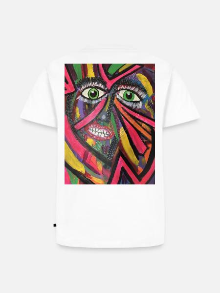 Luminous Portrait Mosaic - Men's Premium Organic T-Shirt - white