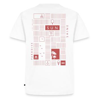 summer sun sunshine - Men's Premium Organic T-Shirt - white - Back - Nico (187cm)