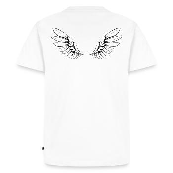 Aile - T-shirt Premium bio Homme - blanc - Dos - Nico (187cm)