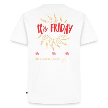 Friday - T-shirt Premium bio Homme - blanc - Dos - Nico (187cm)