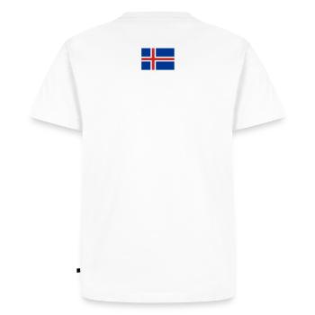 Le nom de l'île de Majorque Sauf Jersey Gin - T-shirt Premium bio Homme - blanc - Dos - Nico (187cm)