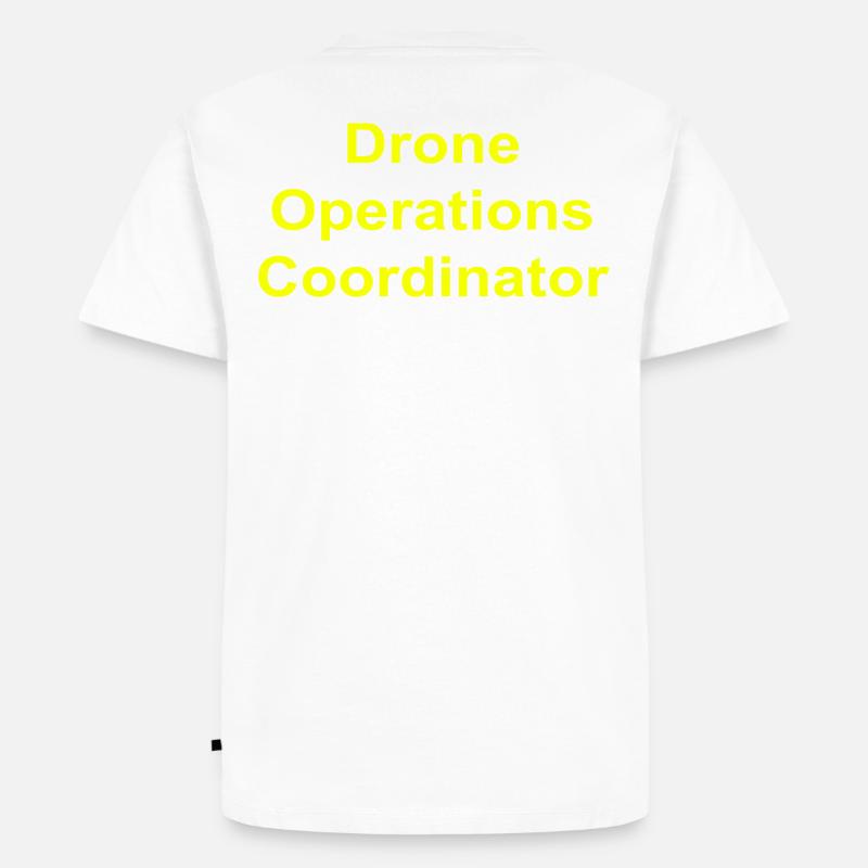 Coordonnatrice des opérations de drones - T-shirt Premium bio Homme - blanc
