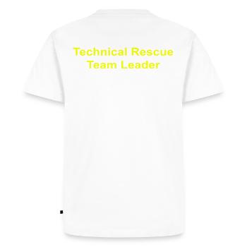 Technical Rescue Team Leader - Men's Premium Organic T-Shirt - white - Back - Nico (187cm)
