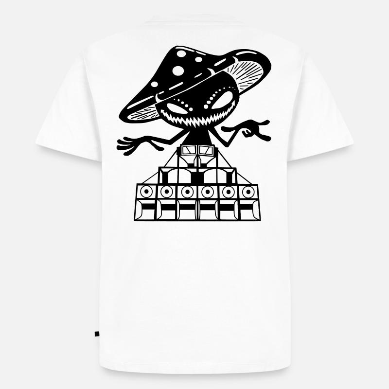 psylosoundsystem small - Männer Premium Bio T-Shirt - Weiß