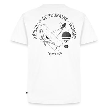 Aero Club Touraine - Men's Premium Organic T-Shirt - white - Back - Nico (187cm)
