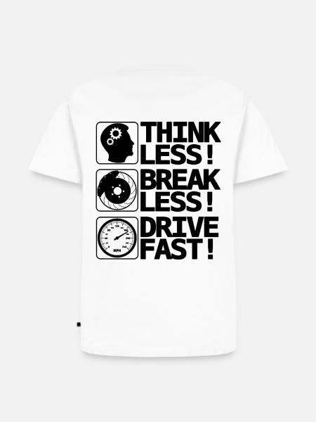 Brake Less Drive Fast - Men's Premium Organic T-Shirt - white