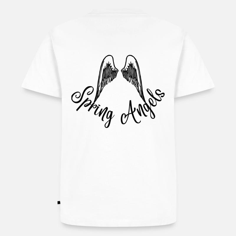 Spring Angels Design - Männer Premium Bio T-Shirt - Weiß