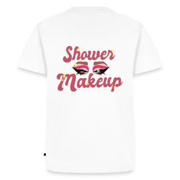 Shower makeup - T-shirt Premium bio Homme - blanc - Dos - Nico (187cm)
