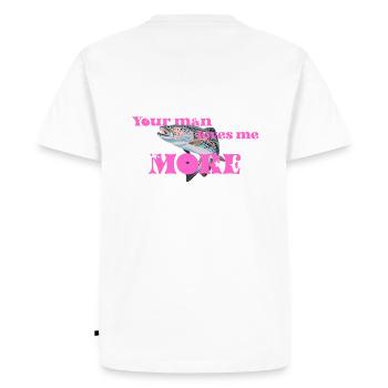 Truite Pick Me - T-shirt Premium bio Homme - blanc - Dos - Nico (187cm)