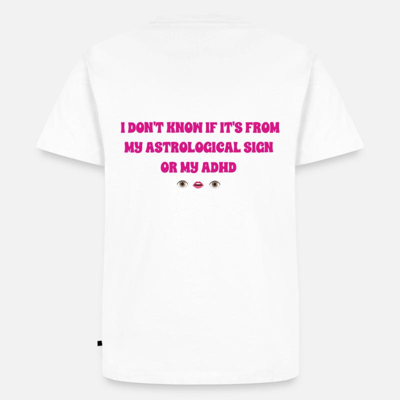 Astro ADHS mädchenhaft - Männer Premium Bio T-Shirt - Weiß