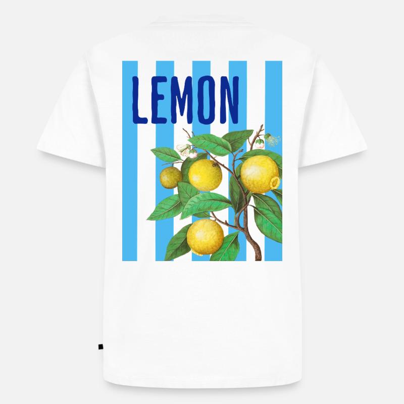 Lemon - Zitrone - Männer Premium Bio T-Shirt - Weiß