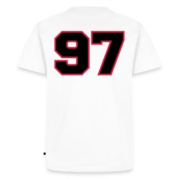 Number97 - T-shirt Premium bio Homme - blanc - Dos - Nico (187cm)