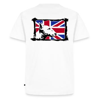Bull-terrier - T-shirt Premium bio Homme - blanc - Dos - Nico (187cm)