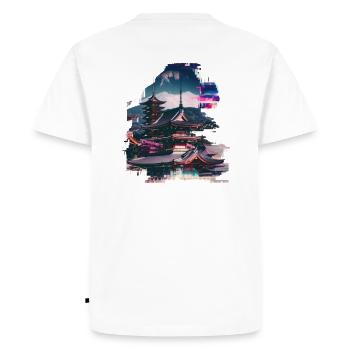 Temple japonais de la paix - T-shirt Premium bio Homme - blanc - Dos - Nico (187cm)