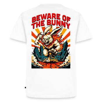 Attention Horreur Bunny - T-shirt Premium bio Homme - blanc - Dos - Nico (187cm)