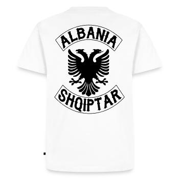 shqiptar albania adler - Men's Premium Organic T-Shirt - white - Back - Nico (187cm)