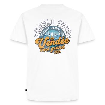 World tour regatta 2024 back - T-shirt Premium bio Homme - blanc - Dos - Nico (187cm)