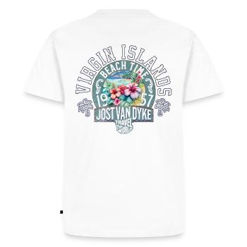 Beach time Virgin islands 2 - Men's Premium Organic T-Shirt - white - Back - Nico (187cm)