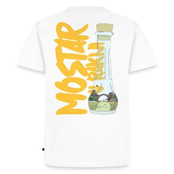 Mostar in Rakija - Men's Premium Organic T-Shirt - white - Back - Nico (187cm)