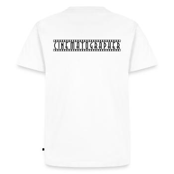 Cinéaste - T-shirt Premium bio Homme - blanc - Dos - Nico (187cm)