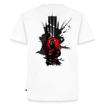 The Way of the Samurai - Men's Premium Organic T-Shirt - white - Back - Nico (187cm)