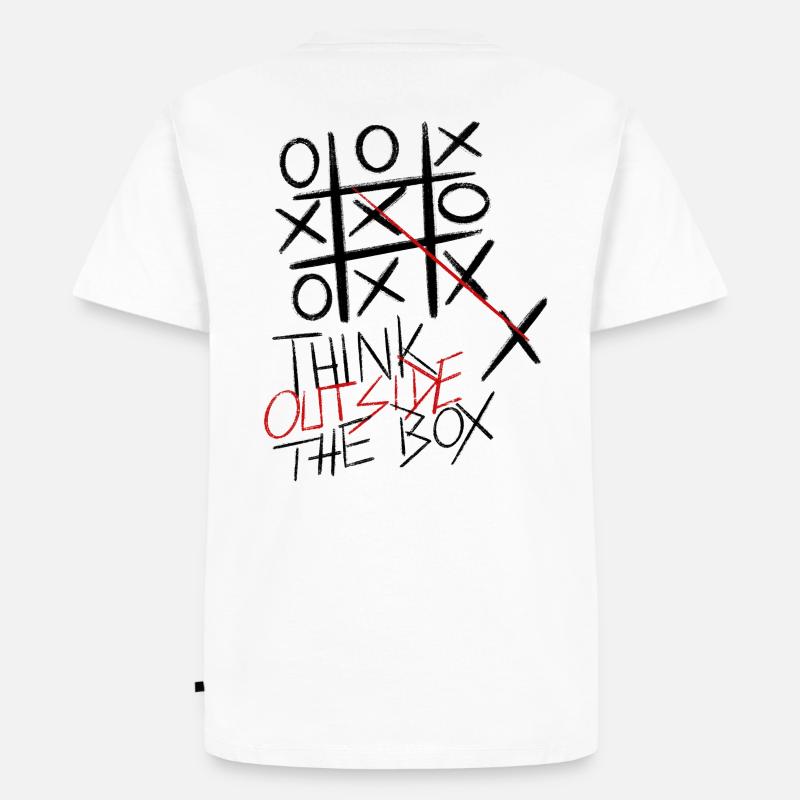 Think outside the box - Männer Premium Bio T-Shirt - Weiß
