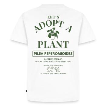 Adopt A Plant Plant Lover Garden Flower Nature - Men's Premium Organic T-Shirt - white - Back - Nico (187cm)
