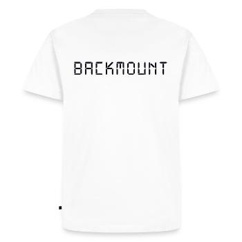 BACKMOUNT - Men's Premium Organic T-Shirt - white - Back - Nico (187cm)