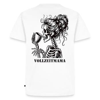 Full-time mom - Men's Premium Organic T-Shirt - white - Back - Nico (187cm)