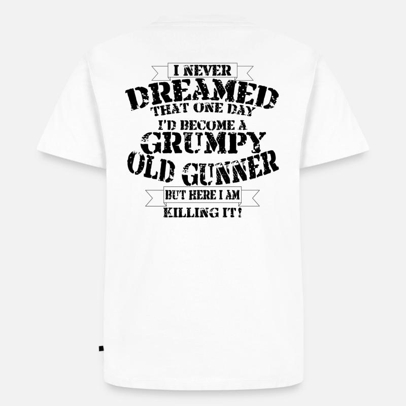 Grumpy Old Gunner - Men's Premium Organic T-Shirt - white