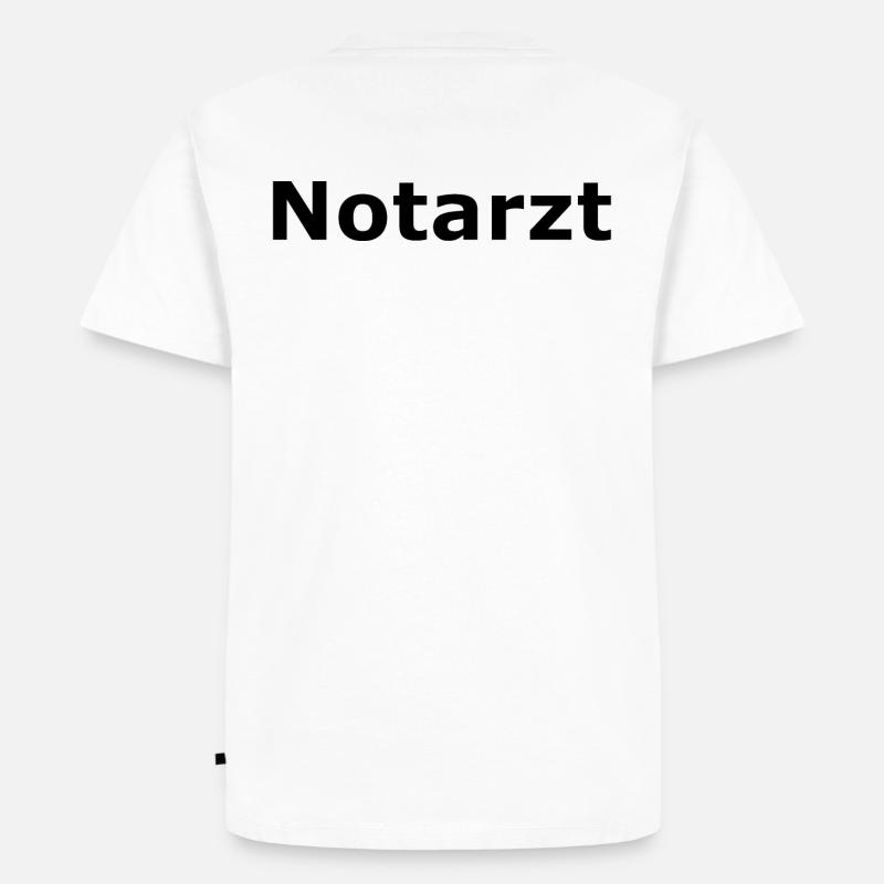 Notarzt - Männer Premium Bio T-Shirt - Weiß