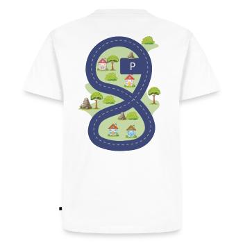 Street Scene for Kids - Men's Premium Organic T-Shirt - white - Back - Nico (187cm)