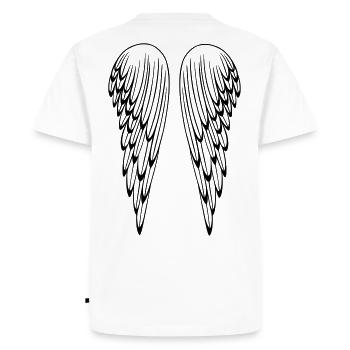 Ailes d'ange, ailes, ange - T-shirt Premium bio Homme - blanc - Dos - Nico (187cm)