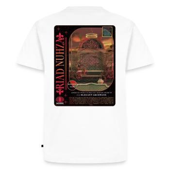 Fantasy scene graphic design - Men's Premium Organic T-Shirt - white - Back - Nico (187cm)