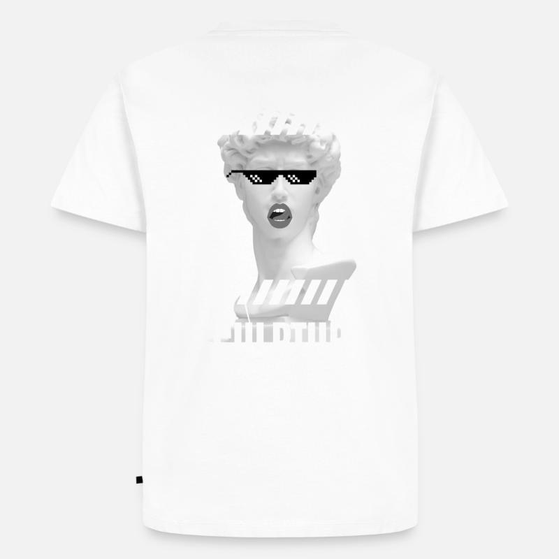 Statue - Männer Premium Bio T-Shirt - Weiß
