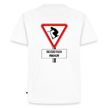 Priorité 2 - T-shirt Premium bio Homme - blanc - Dos - Nico (187cm)
