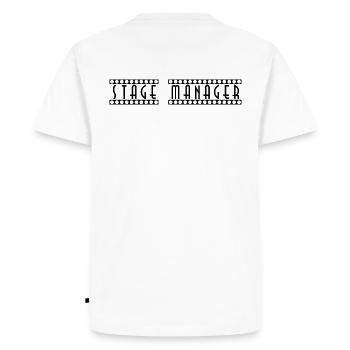 Stage_Manager - T-shirt Premium bio Homme - blanc - Dos - Nico (187cm)