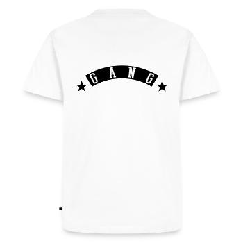 Gang - Men's Premium Organic T-Shirt - white - Back - Nico (187cm)