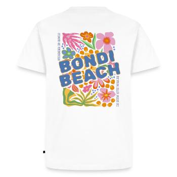 Bondi Beach summer is good in Australia - Men's Premium Organic T-Shirt - white - Back - Nico (187cm)
