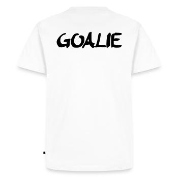 gardien de but - T-shirt Premium bio Homme - blanc - Dos - Nico (187cm)