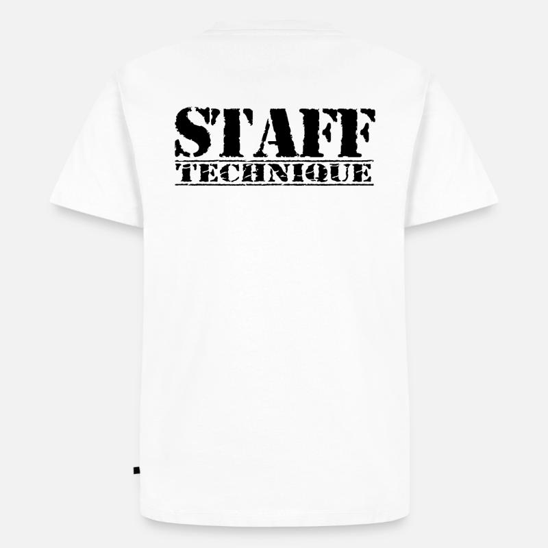 technisches Personal - Männer Premium Bio T-Shirt - Weiß