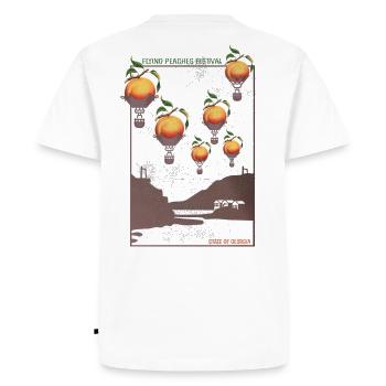 Flying Peaches Festival - Men's Premium Organic T-Shirt - white - Back - Nico (187cm)