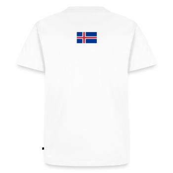 Island Sauf Trikot - Männer Premium Bio T-Shirt - Weiß - Hinten - Nico (187cm)